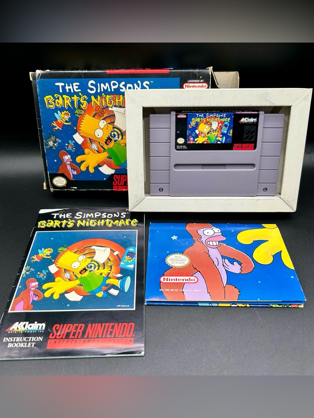THE SIMPSONS BART’S NIGHTMARE VIDEO GAME. SUPER NINTENDO ( SNES)